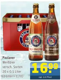 Getränke Arena Paulaner weißbier Angebot