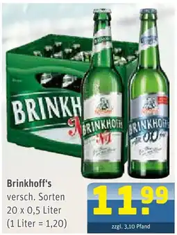 Getränke Arena Brinkhoff's Angebot