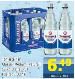 Getränke Arena Tönissteiner classic, medium, naturell Angebot