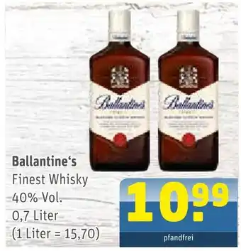 Getränke Arena Ballantine's finest whisky Angebot