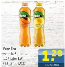 Getränke Arena Fuze tea versch. sorten Angebot