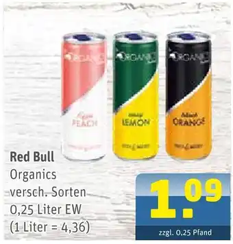 Getränke Arena Red bull organics Angebot