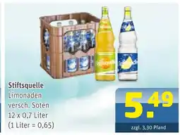 Getränke Arena Stiftsquelle limonaden Angebot
