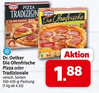 Markant Dr. oetker die ofenfrische pizza oder tradizionale Angebot