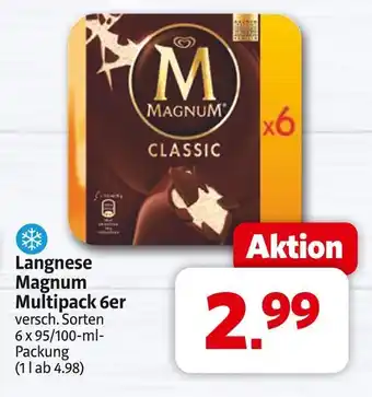 Markant Langnese magnum multipack 6er Angebot