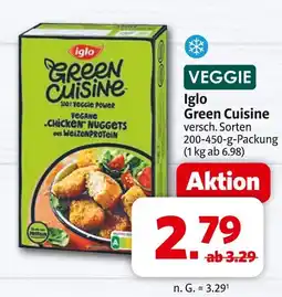 Markant Iglo green cuisine Angebot