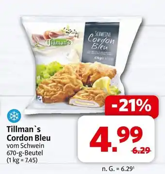 Markant Tillman's cordon bleu Angebot