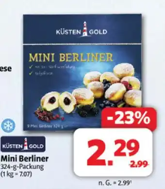 Markant Küsten gold mini berliner Angebot