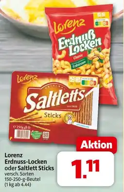 Markant Lorenz erdnuss-locken oder saltlett sticks Angebot