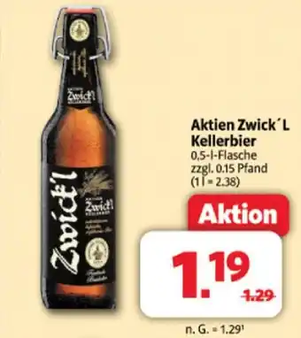 Markant Aktien zwick'l kellerbier Angebot
