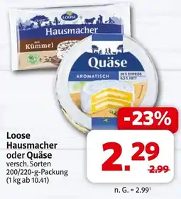 Markant Loose hausmacher oder quäse Angebot