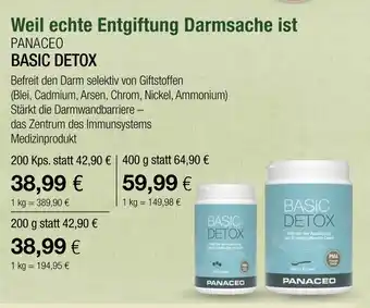 Vitalia Panaceo basic detox Angebot