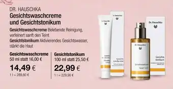 Vitalia Dr. hauschka gesichtswaschcreme und gesichtstonikum Angebot