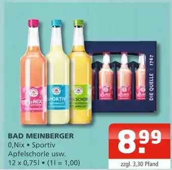 Getränke Oase Bad meinberger 0,nix • sportiv apfelschorle usw Angebot