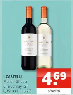 Getränke Oase I castelli merlot igt oder chardonnay igt Angebot