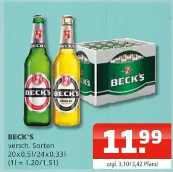 Getränke Oase Beck's beck's Angebot