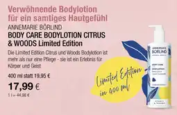 Vitalia Annemarie börlind body care bodylotion citrus & woods limited edition Angebot