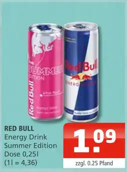 Getränke Oase Red bull energy drink summer edition Angebot