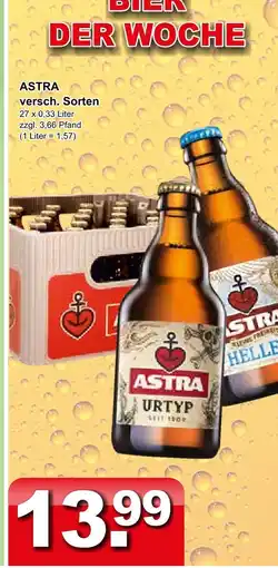 Getränkeparadies Gefromm Astra versch. sorten Angebot