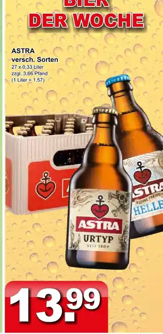 Getränkeparadies Gefromm Astra versch. sorten Angebot