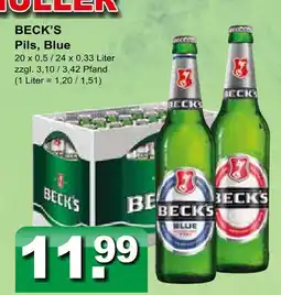 Getränkeparadies Gefromm Beck's pils, blue Angebot