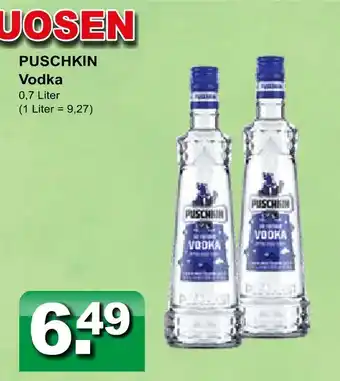 Getränkeparadies Gefromm Puschkin vodka Angebot