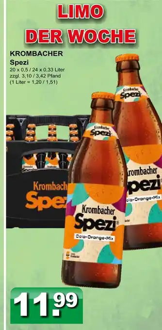 Getränkeparadies Gefromm Krombacher spezi Angebot