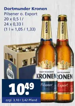 Getränkewelt Dortmunder kronen pilsener o. export Angebot