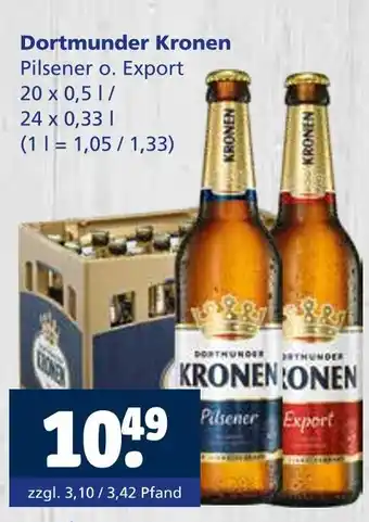 Getränkewelt Dortmunder kronen pilsener o. export Angebot
