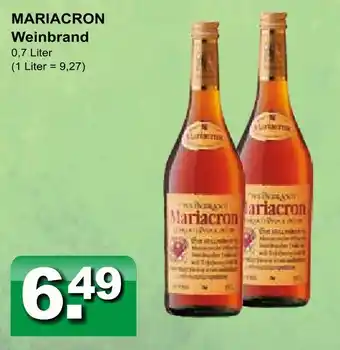 Getränkeparadies Gefromm Mariacron weinbrand Angebot