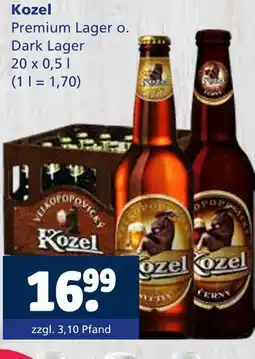 Getränkewelt Kozel premium lager o. dark lager Angebot
