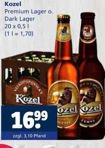 Getränkewelt Kozel premium lager o. dark lager Angebot