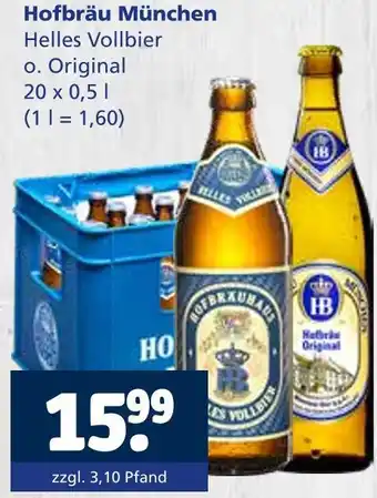 Getränkewelt Hofbräu münchen helles vollbier o. original Angebot