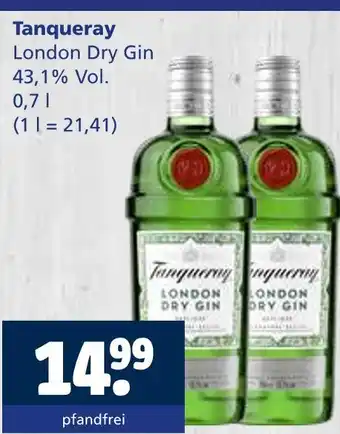Getränkewelt Tanqueray london dry gin Angebot