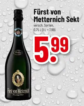 trinkgut Fürst von metternich sekt Angebot