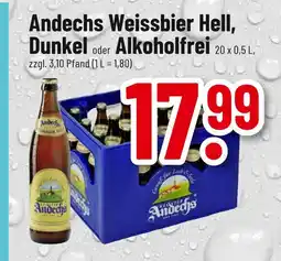 trinkgut Andechs weissbier hell, dunkel oder alkoholfrei Angebot