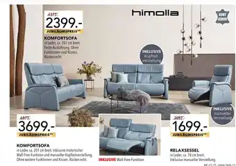 Multipolster Himolla komfortsofa oder relaxsessel Angebot