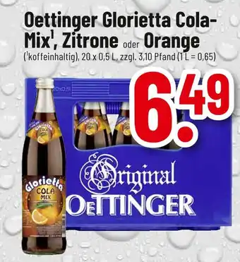 trinkgut Oettinger glorietta cola-mix, zitrone oder orange Angebot