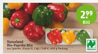 tegut Naturland bio-paprika mix Angebot