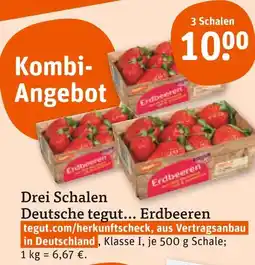 tegut Deutsche tegut... erdbeeren Angebot
