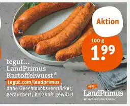 tegut Landprimus kartoffelwurst Angebot