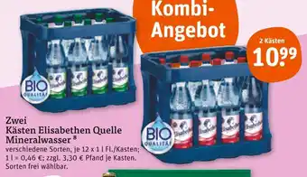 tegut Bio qualität elisabethen quelle mineralwasser Angebot