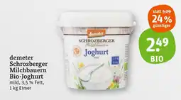tegut Demeter schrozberger milchbauern bio-joghurt Angebot