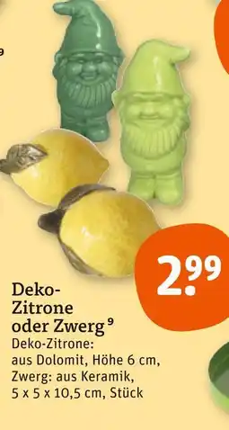tegut Deko-zitrone Angebot