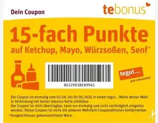 tegut Tegut ketchup, mayo, würzsoßen, senf Angebot
