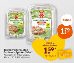 tegut Rügenwalder mühle schinken spicker salat Angebot