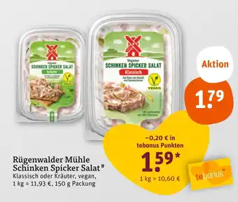 tegut Rügenwalder mühle schinken spicker salat Angebot
