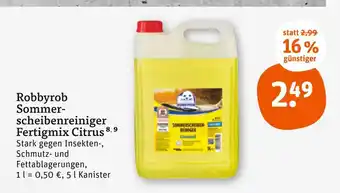 tegut Robbyrob sommerscheibenreiniger fertigmix citrus Angebot