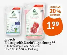 tegut Frosch flüssigseife nachfüllpackung Angebot