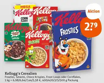 tegut Kellogg's frosties, smacks, choco krispies, froot loops oder cornflakes Angebot